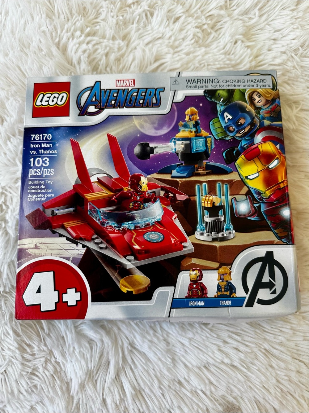 LEGO Marvel Avengers Iron Man vs Thanos 76170 New Sealed 103 Piece Building Set
